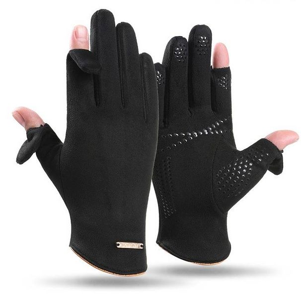 Gants de cyclisme d'hiver T-BAGWELL pour hommes et femmes - Compatibles avec les écrans tactiles, coupe-vent, antidérapants et thermiques, avec découpes pour les doigts et logo en métal_voghion.com