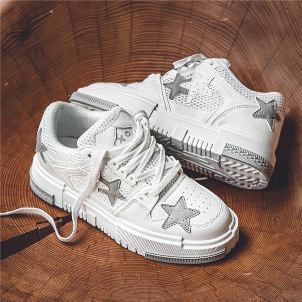 Personlig Irregular Board Star Trendiga skateboardstudentskor för män_voghion.com