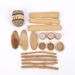 Kleine DIY Handarbeit Vorschule Kindergarten Kunst Bereich Natürliche Log Holz Blöcke Set Materialien Trockene Zweige_voghion.com