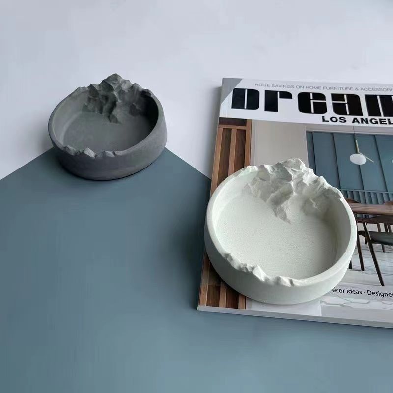 Cement Nordic Industrial Style Bar Hotel Creative Personality Trendy Modern Simple Living Room Home Ashtray_voghion.com