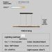 Minimalist Long Strip Restaurant Pendant For Tea Room, Bar Counter, Dining Table, Italian Style Light Luxury High-End_voghion.com
