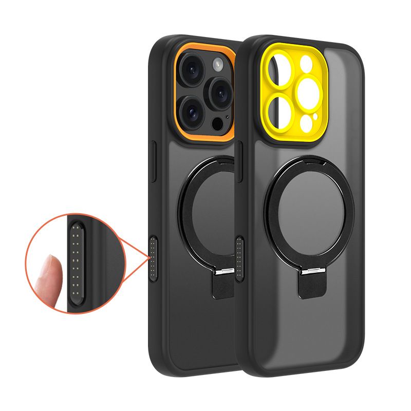 Applicable To Apple Mobile Phone Case Niche High-end Iphone17 Apple 15 Bracket Mobile Phone Case Light Luxury High-end Accessories_voghion.com