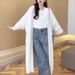 Soft & Cozy Knit Cardigan Sweater For Women – Oversized Long Open Front Coat With Luxe Faux Mink Texture, Loose Fit & Elegant V-Neck_voghion.com