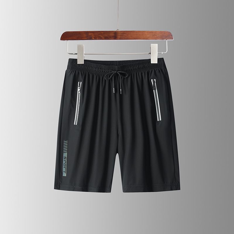 Summer Ice Silk Shorts Men's Sports Quick-Drying Loose Casual Running Breathable Draped Beach Outerwear Pants Wholesale_voghion.com