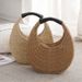 Women's Bags Style Straw And Rattan Hand Woven Bag To Store And Organize Jewelry And Cosmetics Diagonal Shoulder Hand Held Small Square Bag_voghion.com