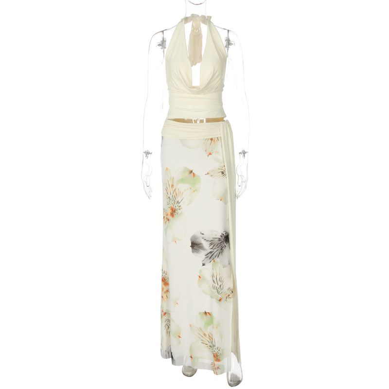 Mini Maxi Work Girls Cremallera Estampado Animal Lunares Línea Cintura Recta Ajuste Delgado Cinturón Lazo Capas Nueva Ropa Femenina_voghion.com
