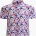 Ice printed short sleeved ice silk polo shirt quality men's fashion trend_voghion.com