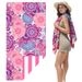 Double Sided Printing Velvet Beach Towel Sunscreen Quick Drying Towel Convenient Outdoor Bath Towel_voghion.com