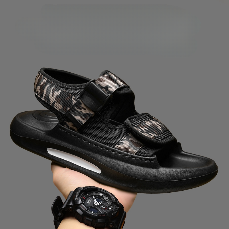 Sandaler til mænd Sommerbeklædning Skridsikker Slidbestandig dobbeltbrugskørsel Casual sandaler til mænd Studenterstrandsko_voghion.com