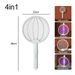 Tueur de moustiques électrique pliable 4 en 1 3000 V piège à mouches raquette à moustiques rechargeable USB tueur d'insectes Bug Zapper_voghion.com