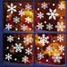 Christmas Window Stickers - Snowflake & Holiday Designs, Static Cling Decals For Glass Doors & Windows, 35X50cm (2 Sheets), Reusable & Easy To Apply_voghion.com