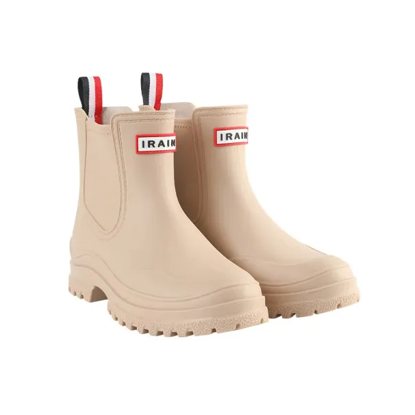 Stivali da pioggia da donna di qualità migliore, stivali da neve in gomma, stivali alti traspiranti, neri, leggeri, moda autunno inverno_voghion.com