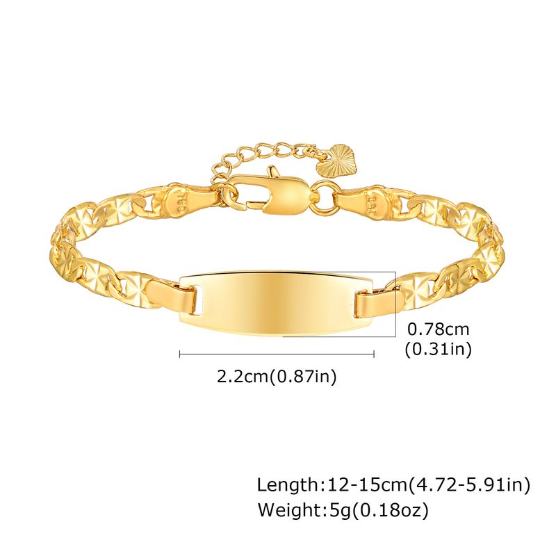 Braccialetti per bambini in rame placcato tinta unita di base_voghion.com