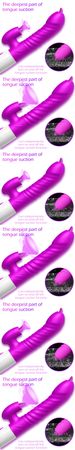 Doppelzunge Cunnilingus Vibrator Teleskop Rotierender Dildo Heizung Klitoris Stimulieren Vibrator Erwachsene_voghion.com
