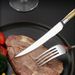 【New European Style】High-end Food-grade Stainless Steel Western And Fork Set Thickened Steak Knife For Commercial Use_voghion.com