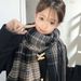 New Small Fresh Korean 2025 Plaid To Keep Warm In Winter, Cute And Thickened Versatile Student College Scarf_voghion.com