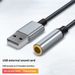 Amplificatore auricolare Scheda audio esterna USB per cavo audio da 3,5 mm Interfaccia foro circolare Computer desktop Cuffie portatili_voghion.com