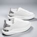 Scarpe da ginnastica casual da uomo con plateau, con piccoli buchi, bianche, da donna, in rete, rosse, alla moda, di marca_voghion.com