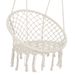 Hammock Chair Macrame Swing Max 330 Lbs Hanging Cotton Rope Hammock Swing Chair for Indoor and Outdoor_voghion.com