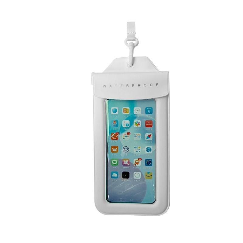 Borsa per telefono da spiaggia all'aperto, custodia impermeabile touchscreen in TPU trasparente a 8 livelli, per immersioni, nuoto e alla deriva_voghion.com