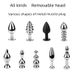 Metall Alternative Form Abnehmbare Kopf Schwanz Zubehör Bestrafung Zurück Gericht Entwicklung Butt Plug Outdoor_voghion.com