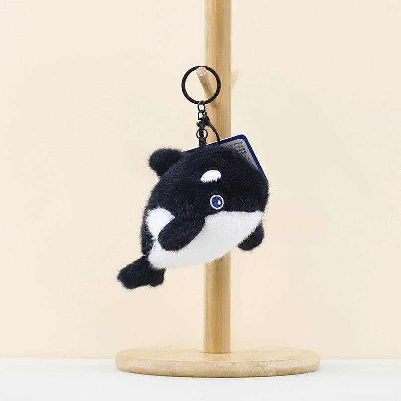 Adorables peluches et porte-clés baleine phoque, accessoires animaux en peluche._voghion.com