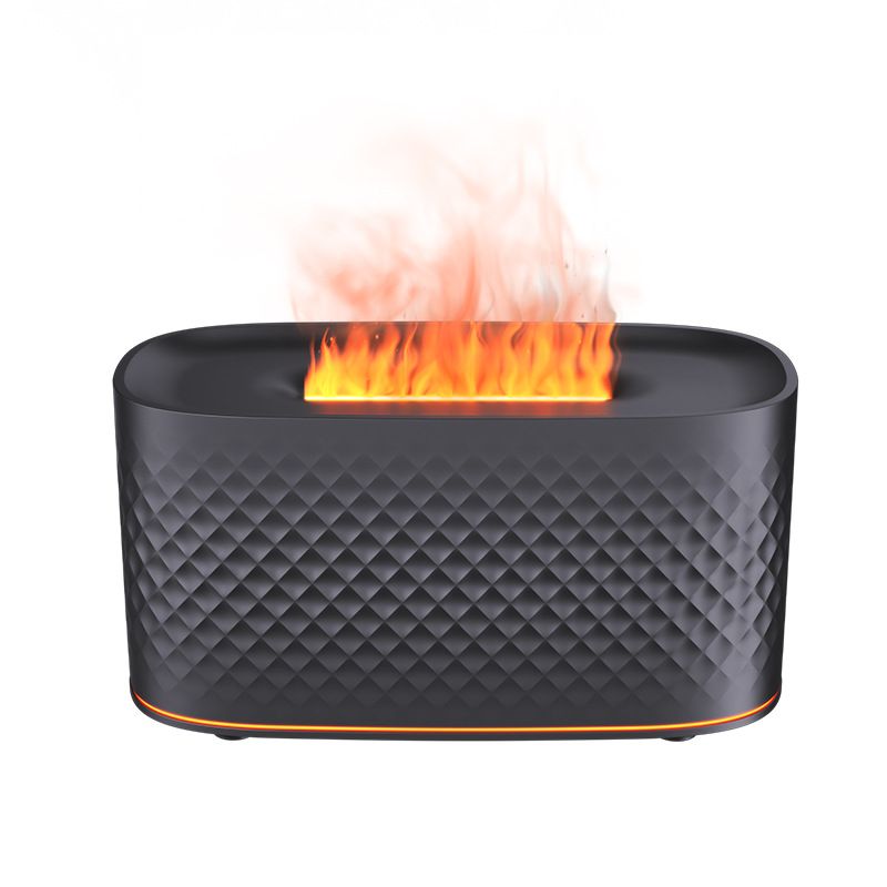 Diffusore di aromi USB con effetto fiamma realistico, umidificatore a ultrasuoni per casa e ufficio, piccolo diffusore di oli essenziali con spegnimento automatico_voghion.com