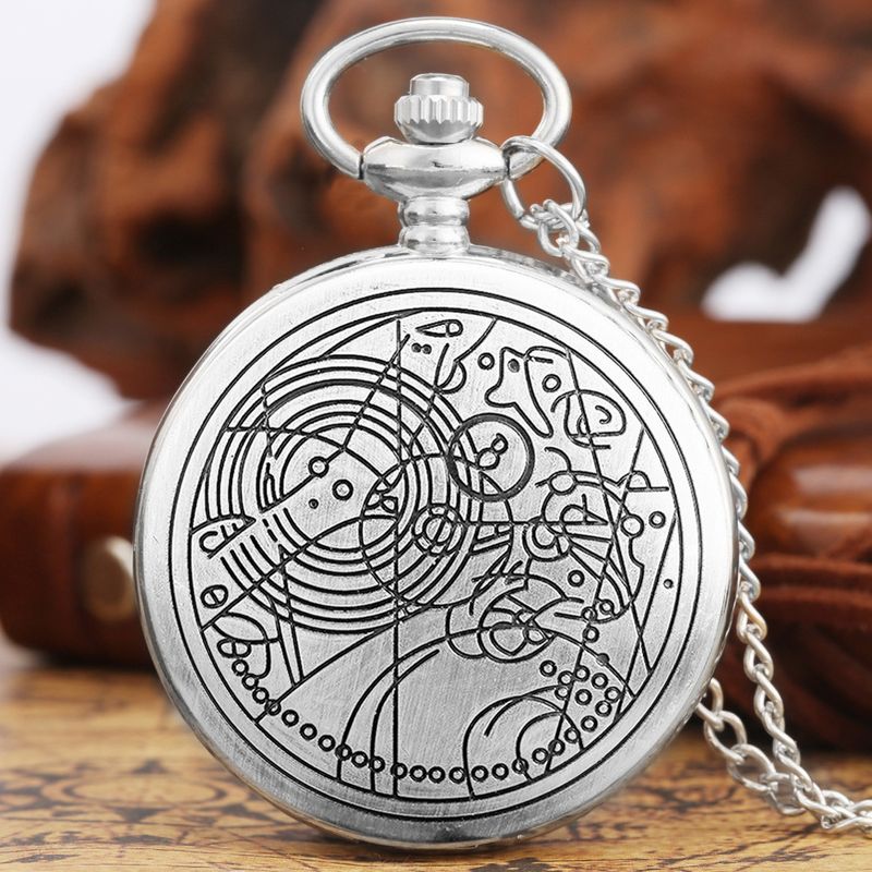 Vintage Pocket Watch Animated Theme Quartz Pocket Watch Multicolor Necklace Hanging Watch_voghion.com