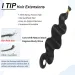 Body Wave I Tip Hair Extensions Bundles 50 Grams Package Pre Bonded Fusion Straight Stick 100% Human Hair_voghion.com
