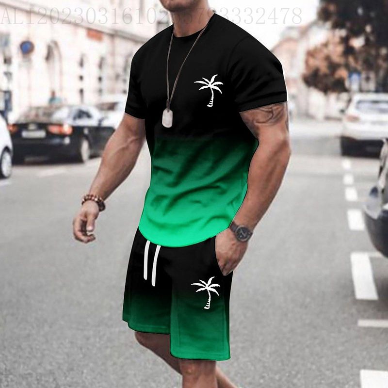 Abbigliamento Uomo Estate Pantaloncini Manica Corta Sport Tempo Libero Tute In Stock_voghion.com