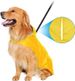 Impermeabile per cani con cappuccio, impermeabile ultraleggero e traspirante con strisce riflettenti per cani di taglia media e grande (6XL, giallo)_voghion.com