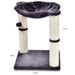 Small Climbing Frame Integrated Sisal Scratching Post With Cat Teaser Toy Plush Wear-resistant Pet Supplies_voghion.com