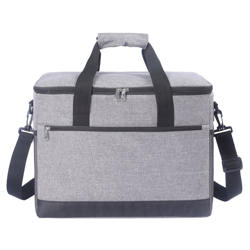 30L Insulated Cooler Bag, Large Capacity Waterproof Picnic Lunch Bag With Thickened Thermal Layer, Portable Foldable For Camping, Beach_voghion.com
