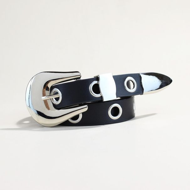 Punk Tarzı Kadın Kemer Seti - Tokalı 3 Parçalı İnce Bel Kemeri, Kot Pantolon ve Etekler İçin Gotik Rock Şıklığında Ayarlanabilir Pantolon Kemeri_voghion.com