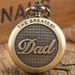 Fob Watches Father's Day Gift Pocket Watch Fashion Retro New DAD Pocket Watch Holiday Commemorative Father Friend Gift (long_voghion.com