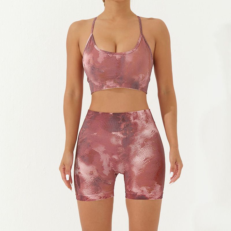 Alpha camouflage print seamless yoga suit quick-drying high waist running fitness tight yoga suit for women_voghion.com