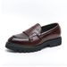 European American Style Double Buckle 2024 Spring And Autumn Men's Big Toe Size 38-46 Thick Sole Height Increasing_voghion.com