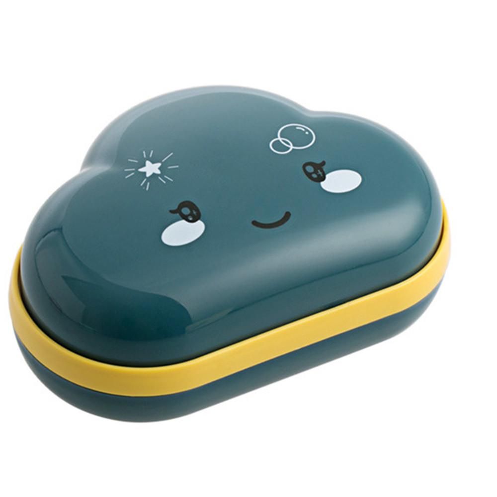 3-teiliges Badezimmer-Seifenablage-Set mit Cartoon-Wolkenmotiv, Seifenhalter für Zuhause, Dusche und unterwegs_voghion.com