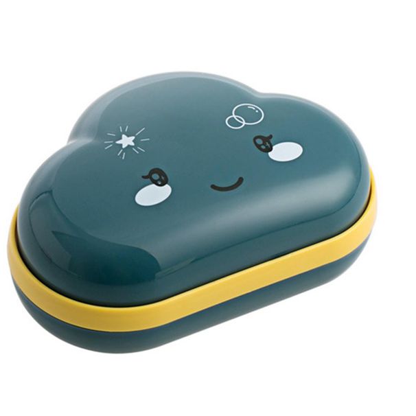 3-teiliges Badezimmer-Seifenablage-Set mit Cartoon-Wolkenmotiv, Seifenhalter für Zuhause, Dusche und unterwegs_voghion.com