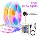 SMD3535 RGB LED Strip Lights With 24-Key IR Remote Control, Self-Adhesive Backlight For TV, Room, And Home Decoration, 5V USB Powered, 16 LEDs/m_voghion.com