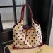 2025 Fall/Winter New Commuter Shoulder Bag Women's Polka Dot Tote Bag Large Capacity_voghion.com