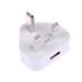UK 3 Pin Dual USB Stecker Adapter Netz Wand Ladegerät 1/2-Port Für Telefone Tisch_voghion.com