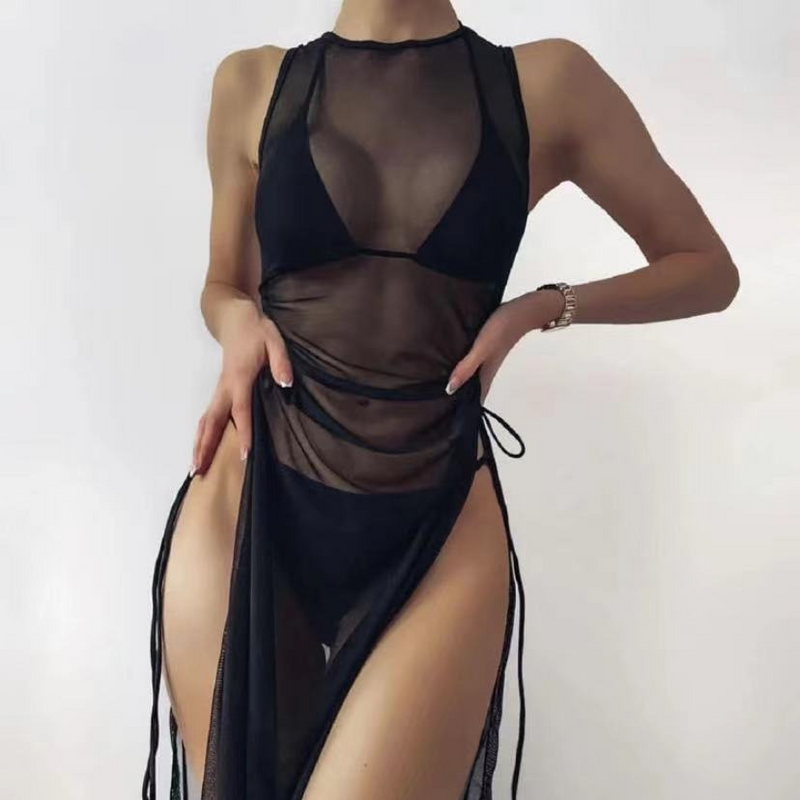 Women's bikini 2023 swimsuit  new solid color sexy split swimsuit_voghion.com