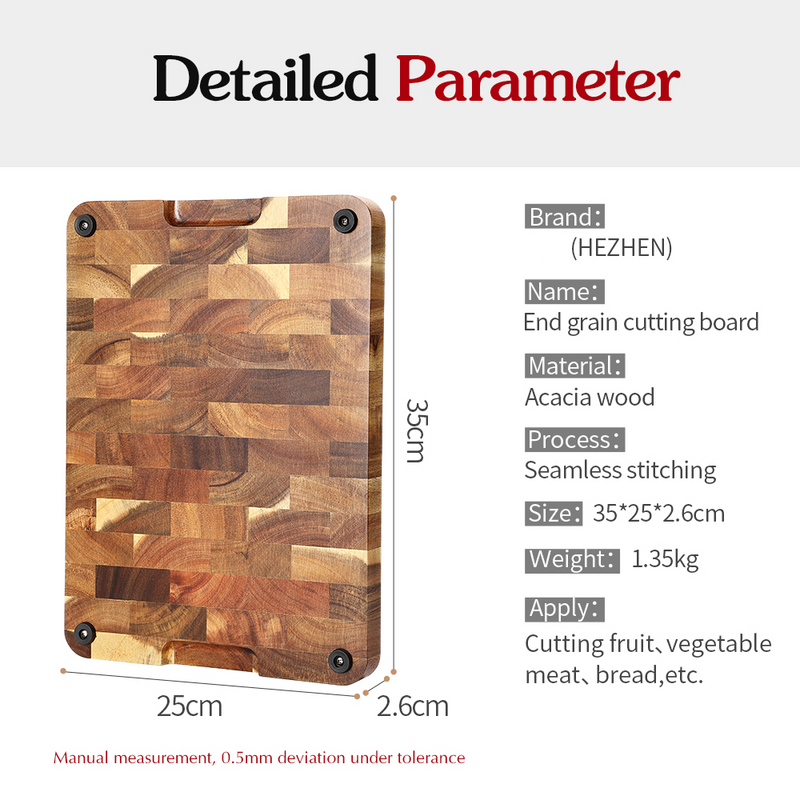 Cutting Board Premium Acacia Wood Splicing Kitchen Accessories Chopping Board Drain Water And Damp-proof Kitchen Tools_voghion.com