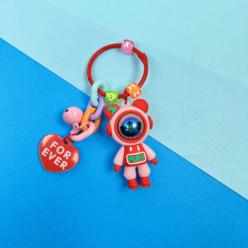 8 portachiavi anti-smarrimento con orso fulmine, personalità creativa, catena per auto, coppia, squisito zaino con celebrità di Internet_voghion.com