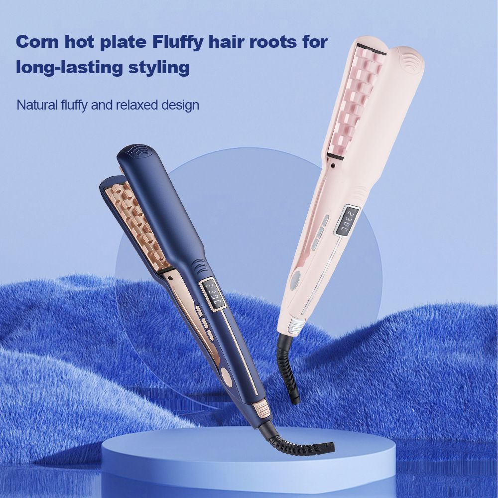 Fluffy Corn Silk Grid Curling Iron Tinfoil Pad Hair Root Magic Perm Tool_voghion.com