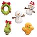 Christmas Cute Happy And Plush Toy With Bow Tie Christmas Tree Doll Pillow Snowman_voghion.com