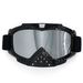 Motorcycle Goggles, Nose Helmet, Windproof Ski Goggles, Shiny Black Frame, Anti Slip Thick Elastic Band_voghion.com