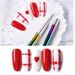 1 Set with Replaceable 5 Head 9/11/14/20mm Nail Art Liner Brush Acrylic UV Gel French Lines Stripes Drawing DIy Nails Pen Tools_voghion.com