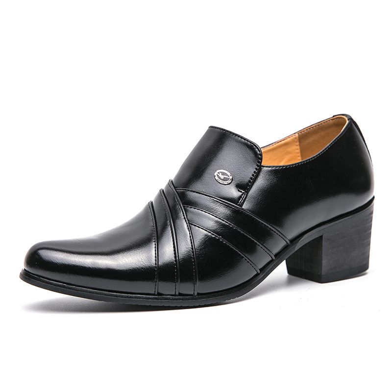Lederschuhe für Herren, Business-Kleidung, British Casual, Lackierte Jugendarbeit, Übergrößen-Lederschuhe, Größen 37-45_voghion.com
